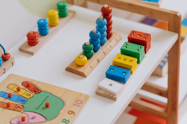 Colorful Wooden Toys on the Table